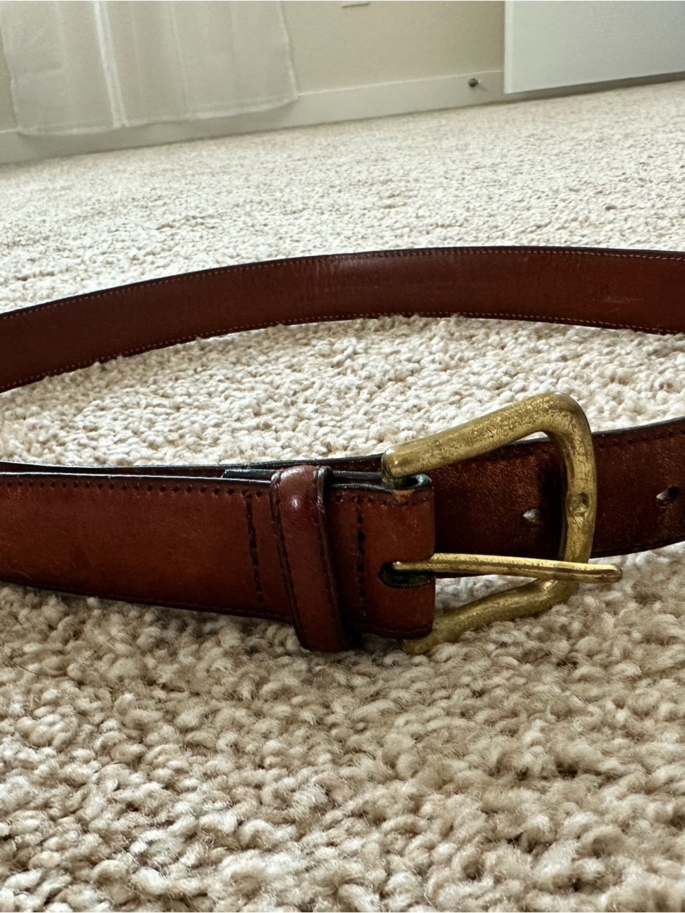 Club Room Brown Leather Belt